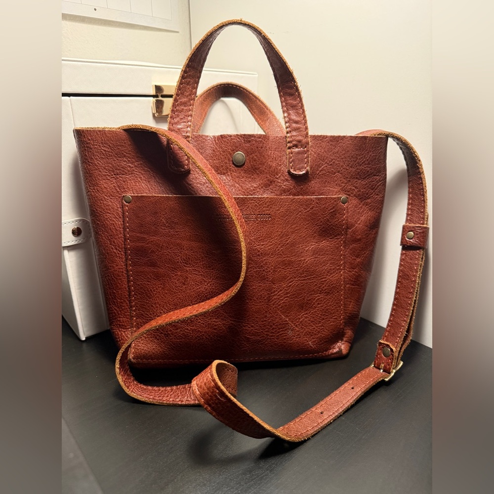 Portland Leather Goods Mini Crossbody Tote